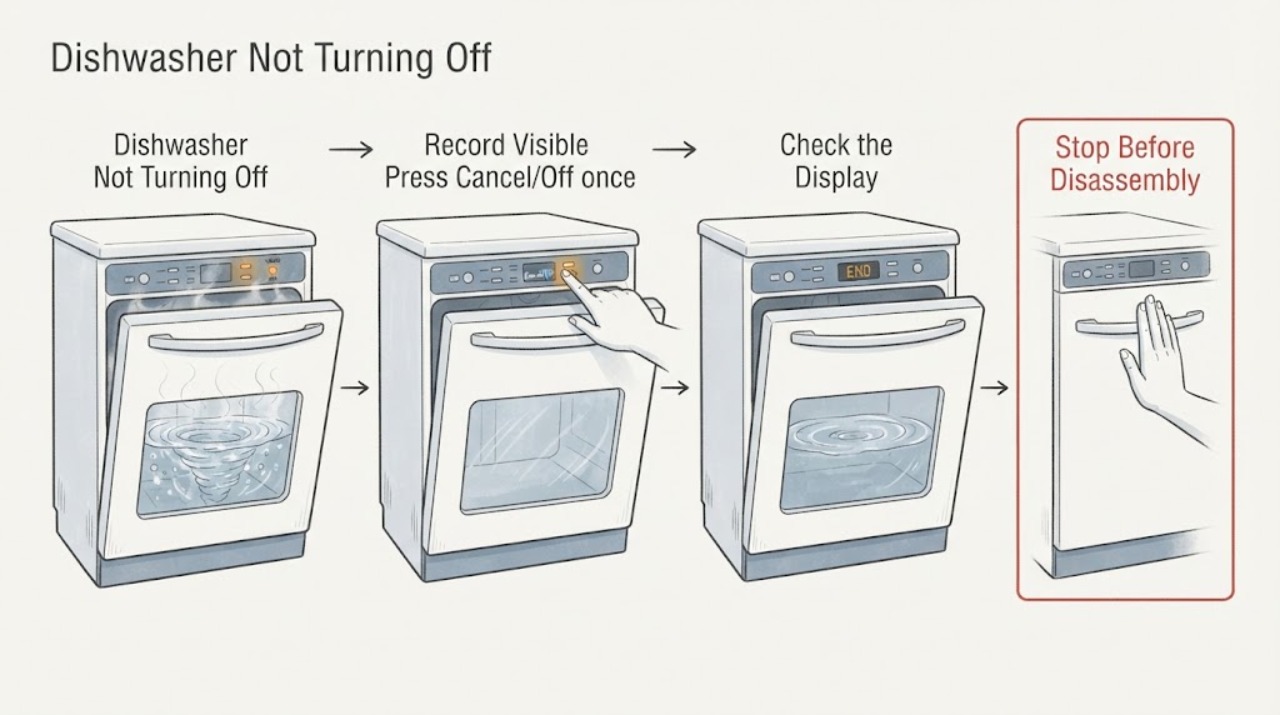 Dishwasher Not Turning Off