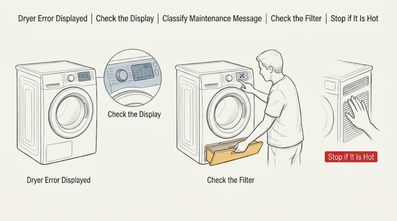 Dryer Error Displayed