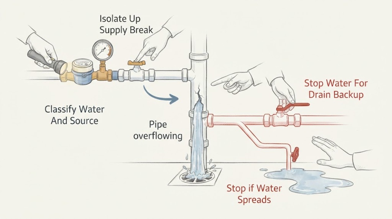 Pipe overflowing