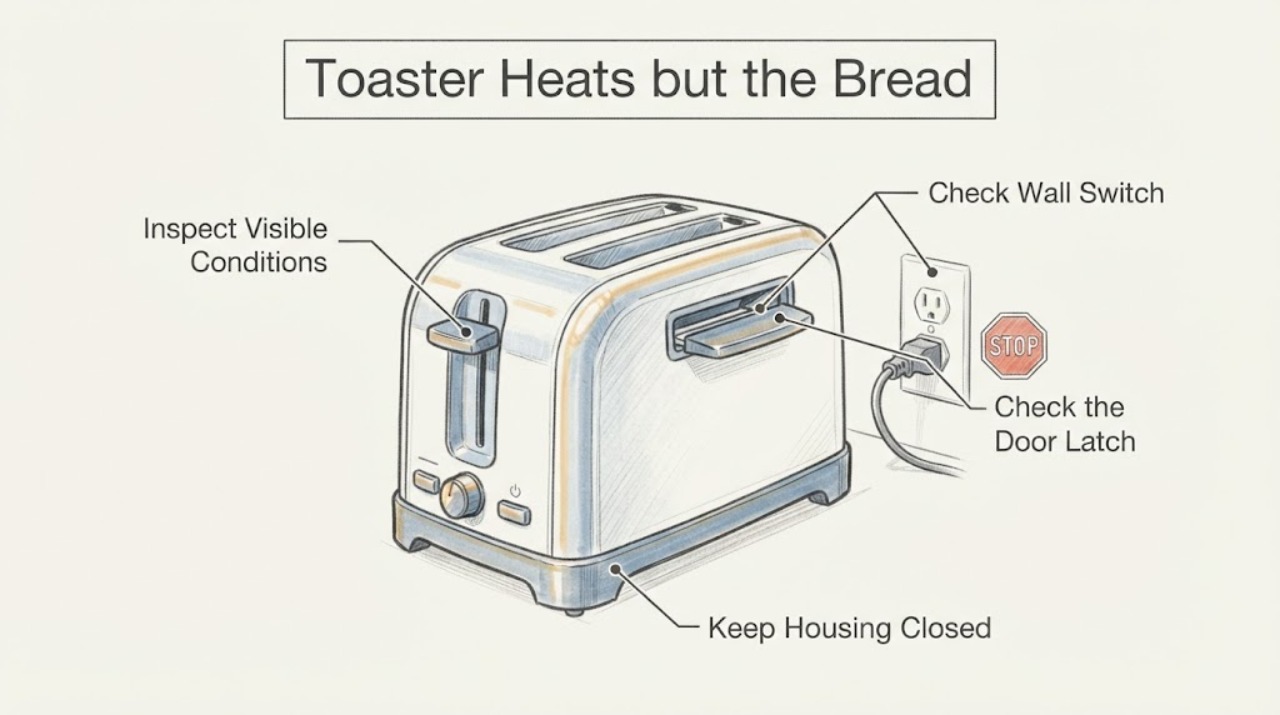 Toaster Heats but the Bread