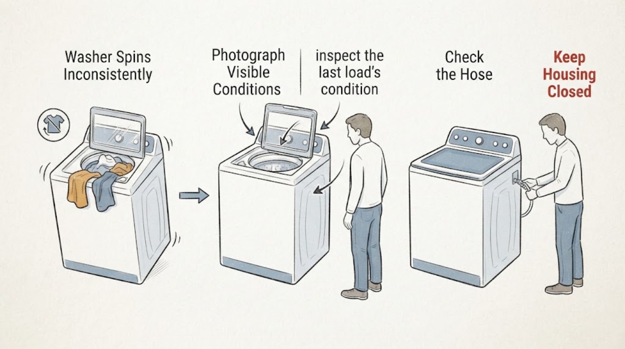 Washer Spins Inconsistently