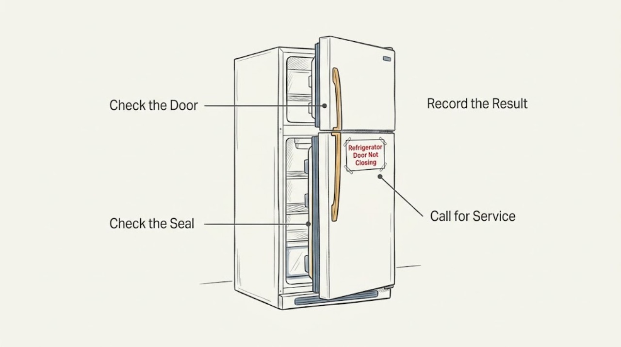 Refrigerator Door Not Closing
