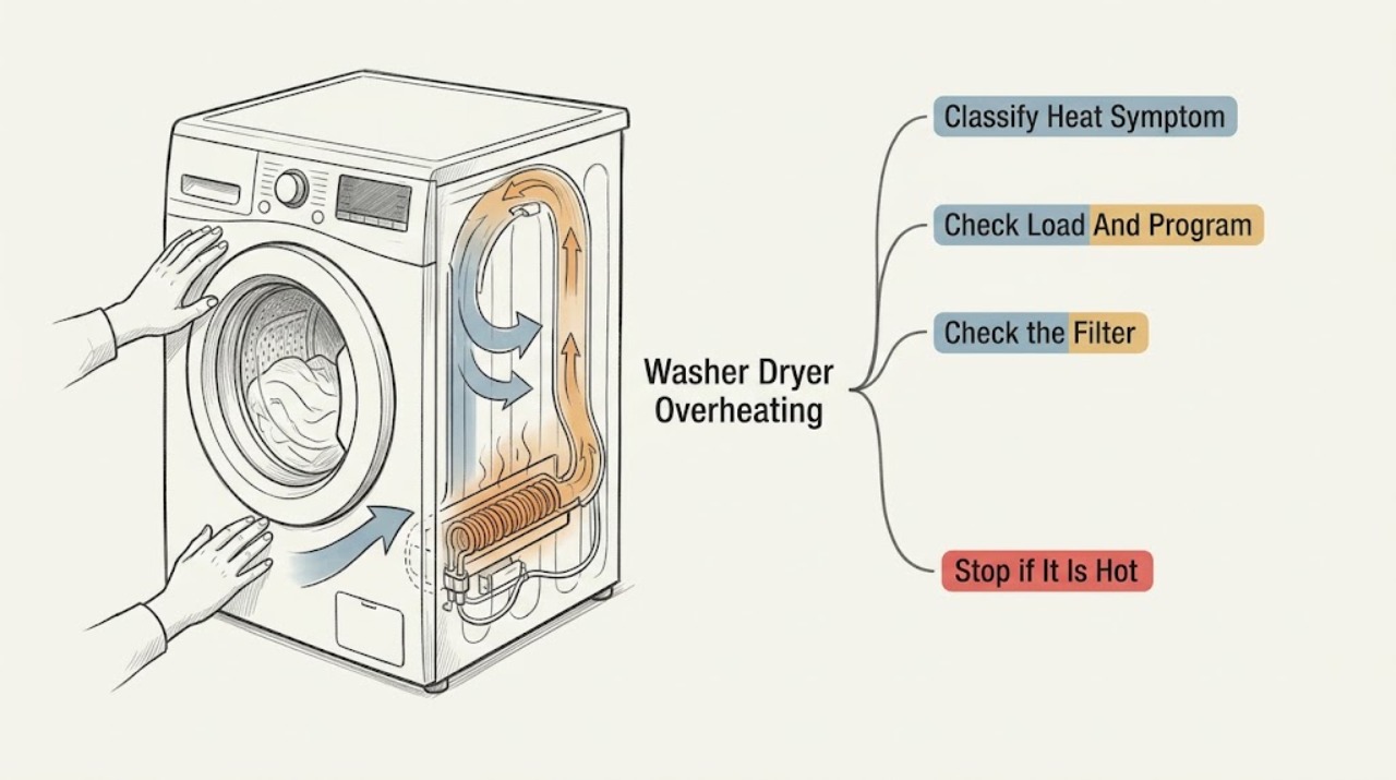 Washer Dryer Overheating