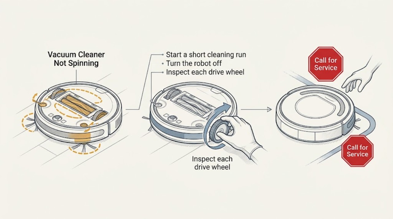Vacuum Cleaner Not Spinning