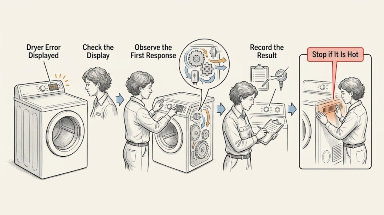 Dryer Error Displayed