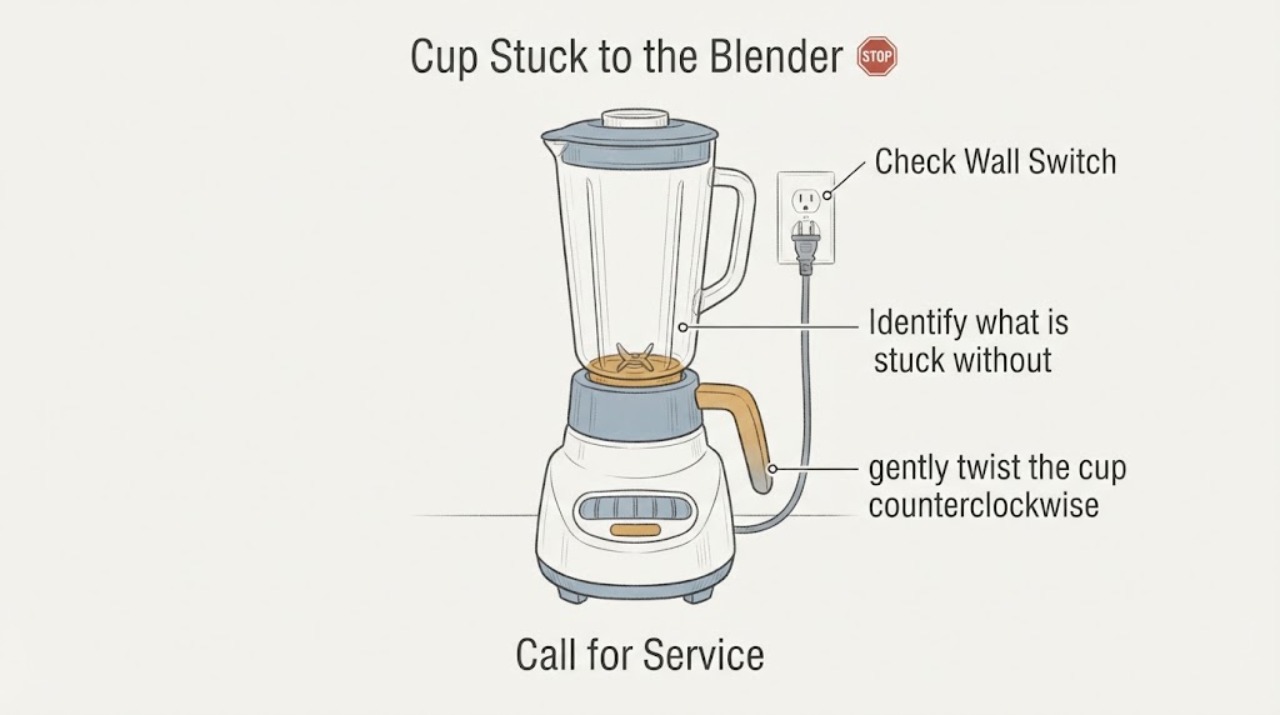 Cup Stuck to the Blender