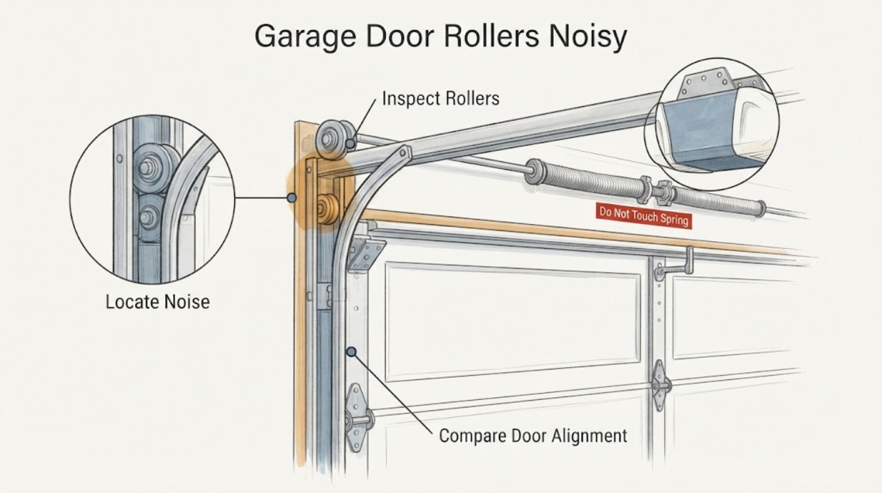 Garage Door Rollers Noisy