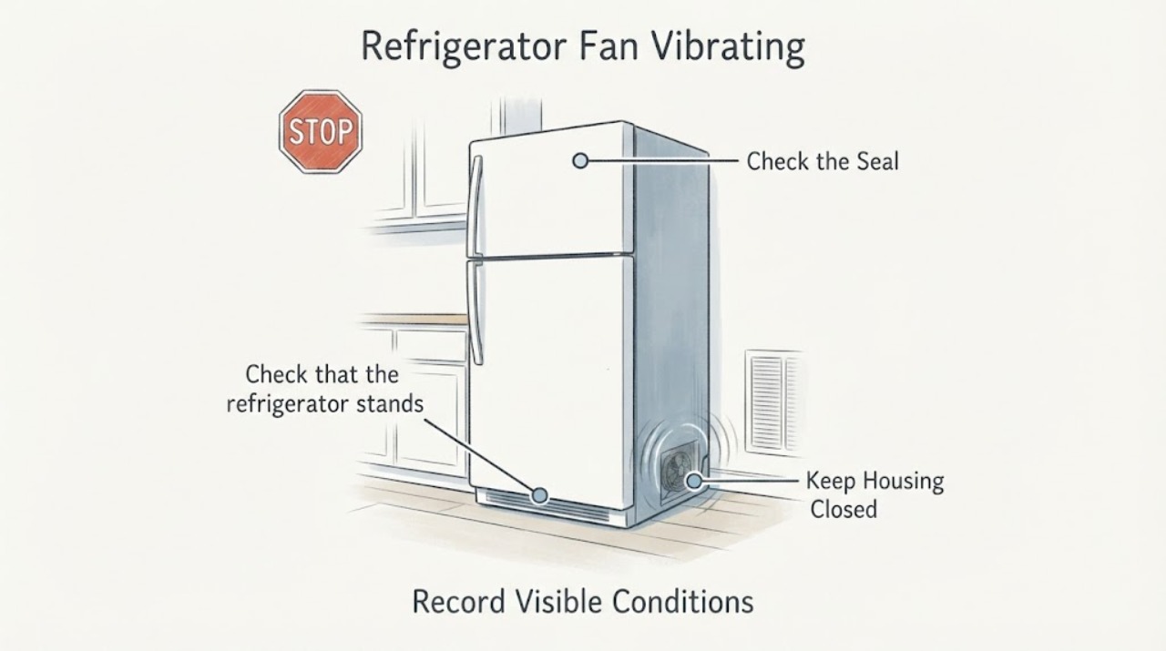 Refrigerator Fan Vibrating