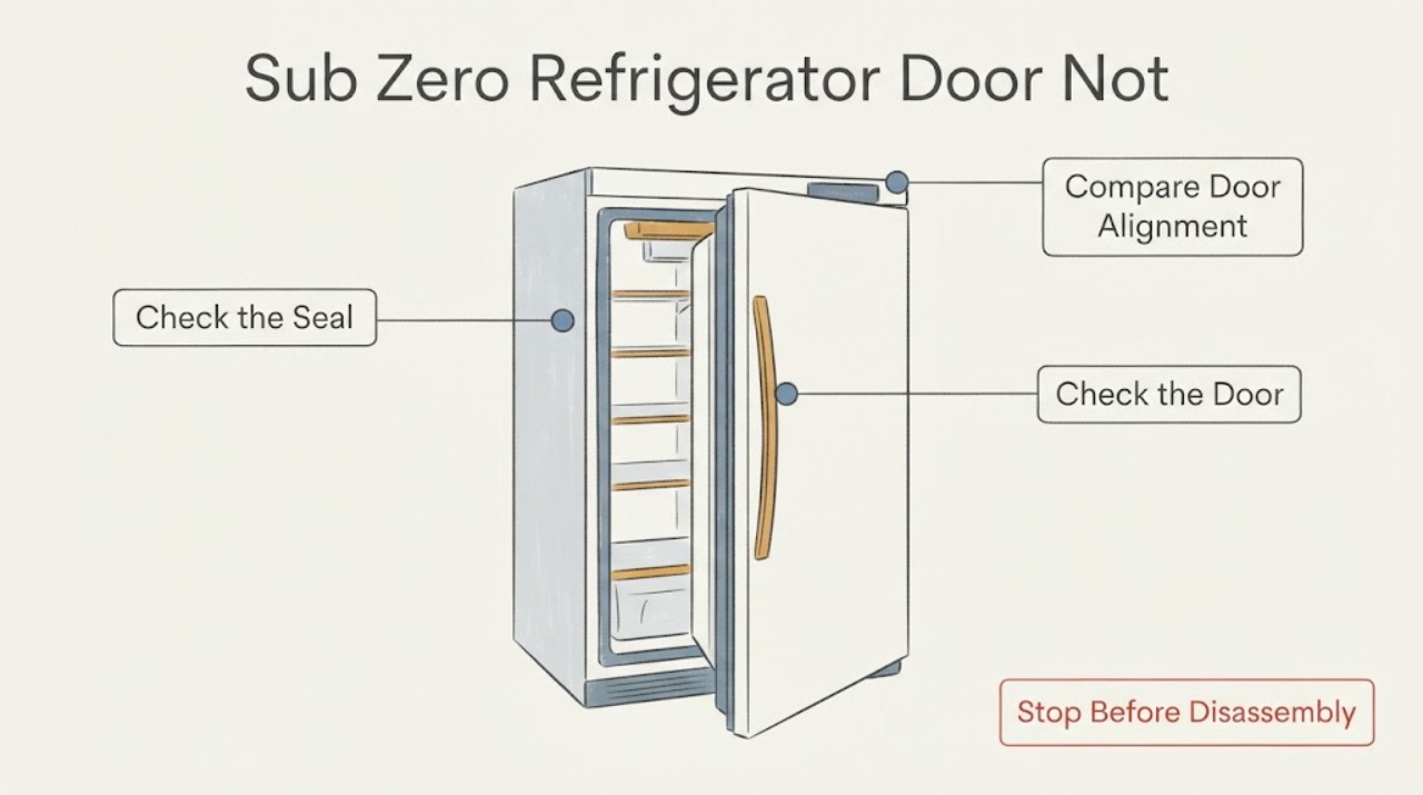 Sub Zero Refrigerator Door Not