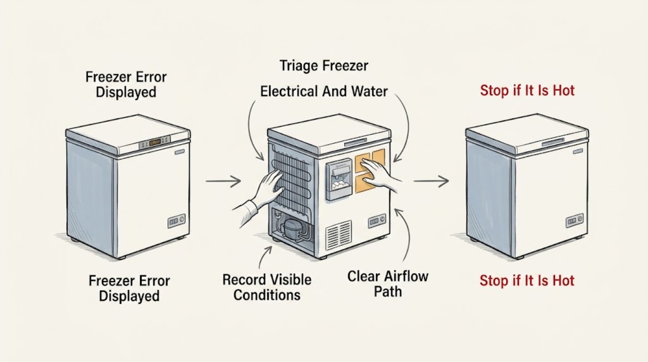 Freezer Error Displayed