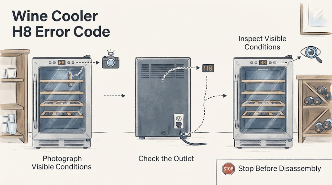 Wine Cooler H8 Error Code