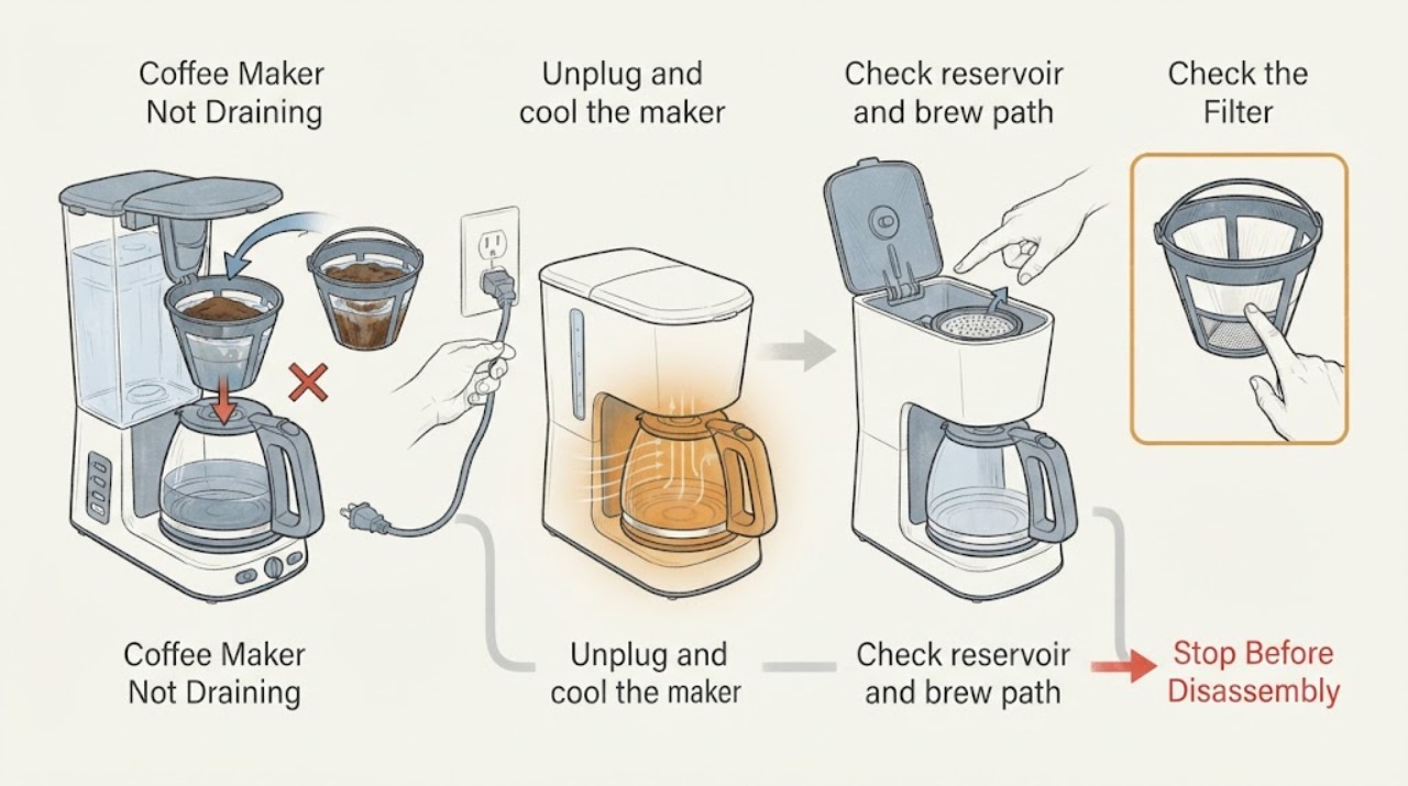 Coffee Maker Not Draining