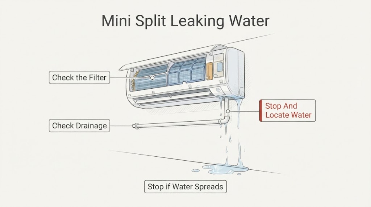 Mini Split Leaking Water