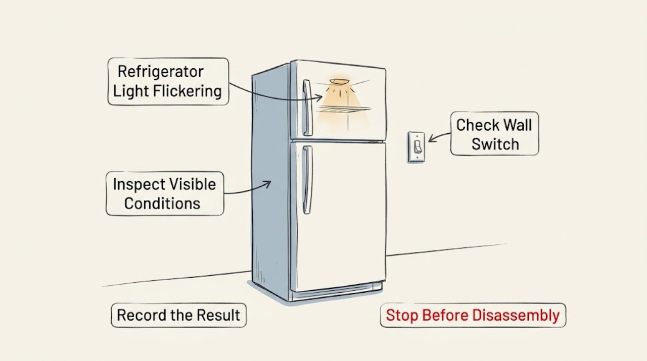 Refrigerator Light Flickering