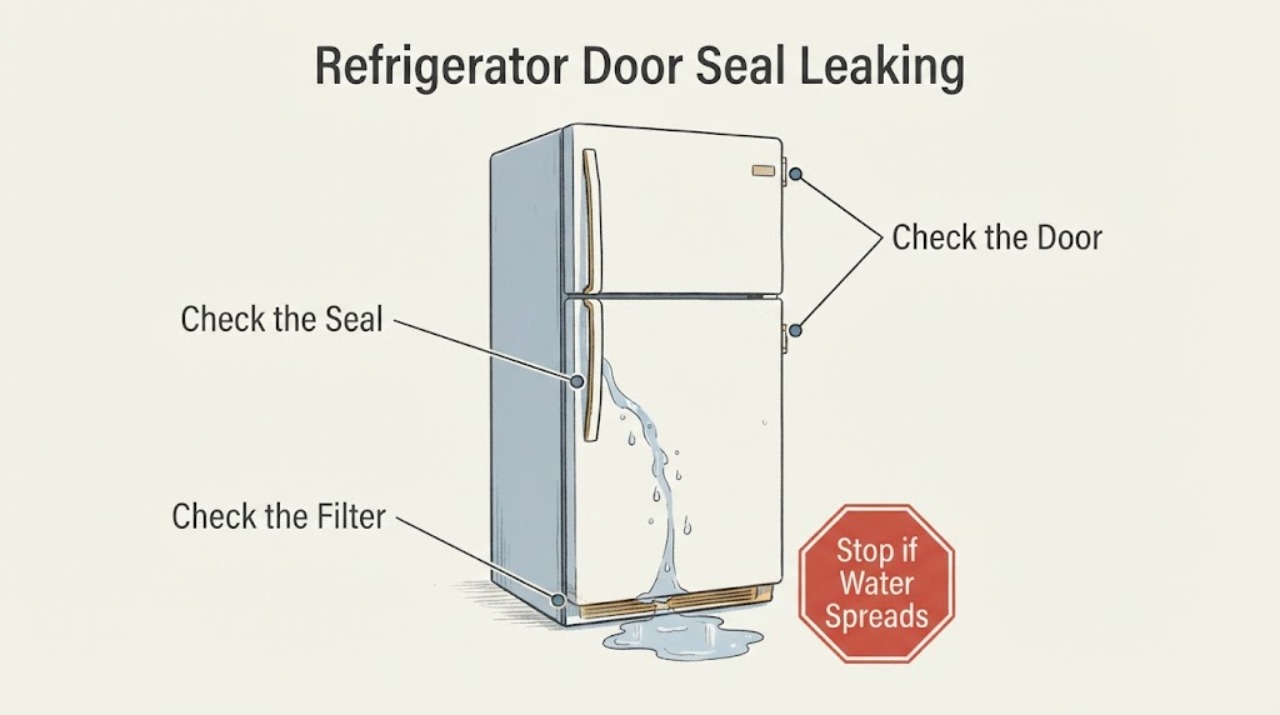 Refrigerator Door Seal Leaking |