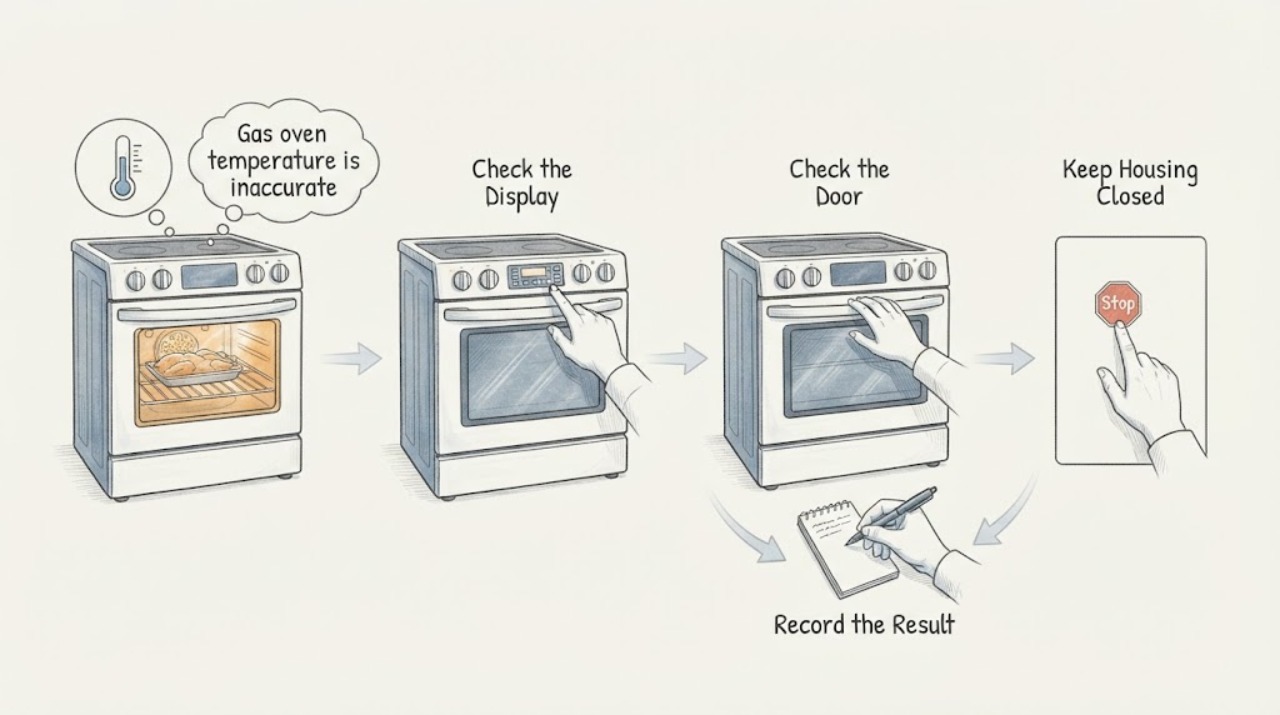 Gas oven temperature is inaccurate