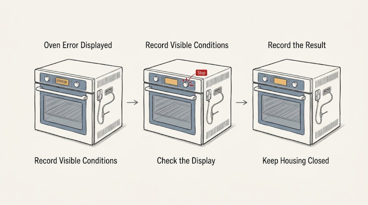 Oven Error Displayed