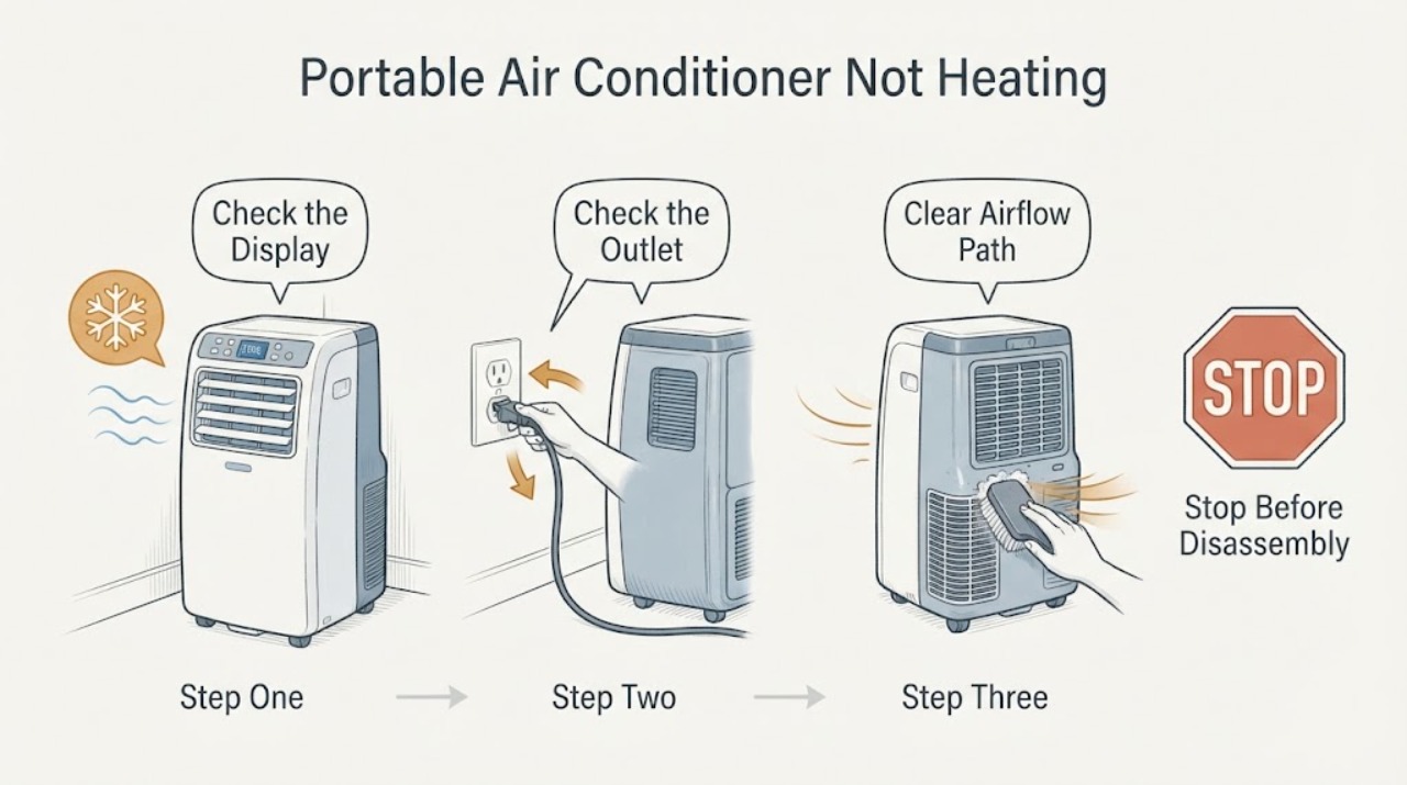 Portable Air Conditioner Not Heating