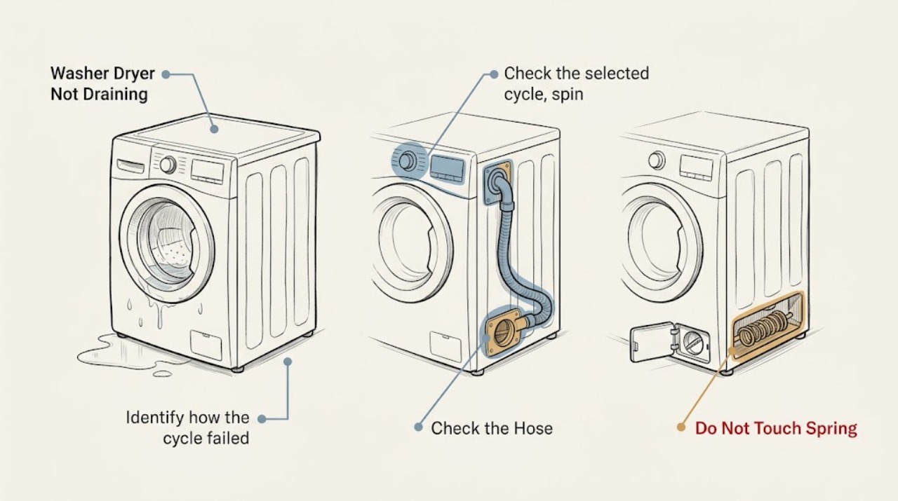 Washer Dryer Not Draining