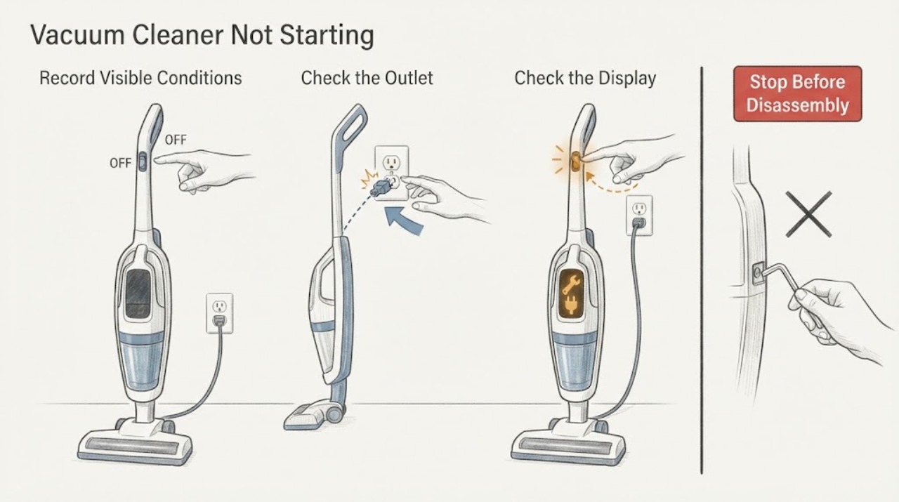 Vacuum Cleaner Not Starting