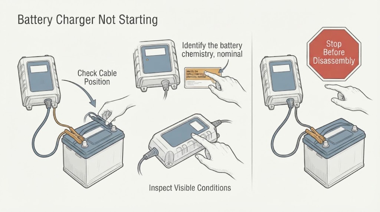 Battery Charger Not Starting