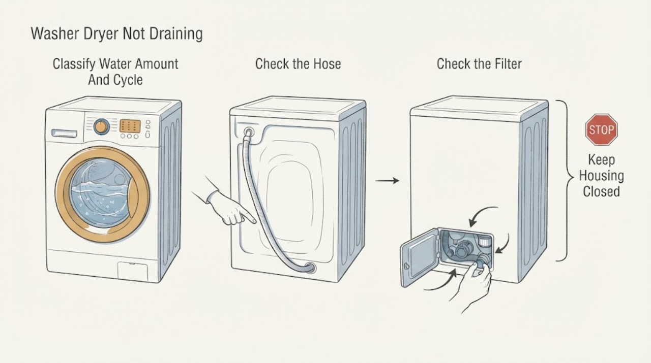 Washer Dryer Not Draining