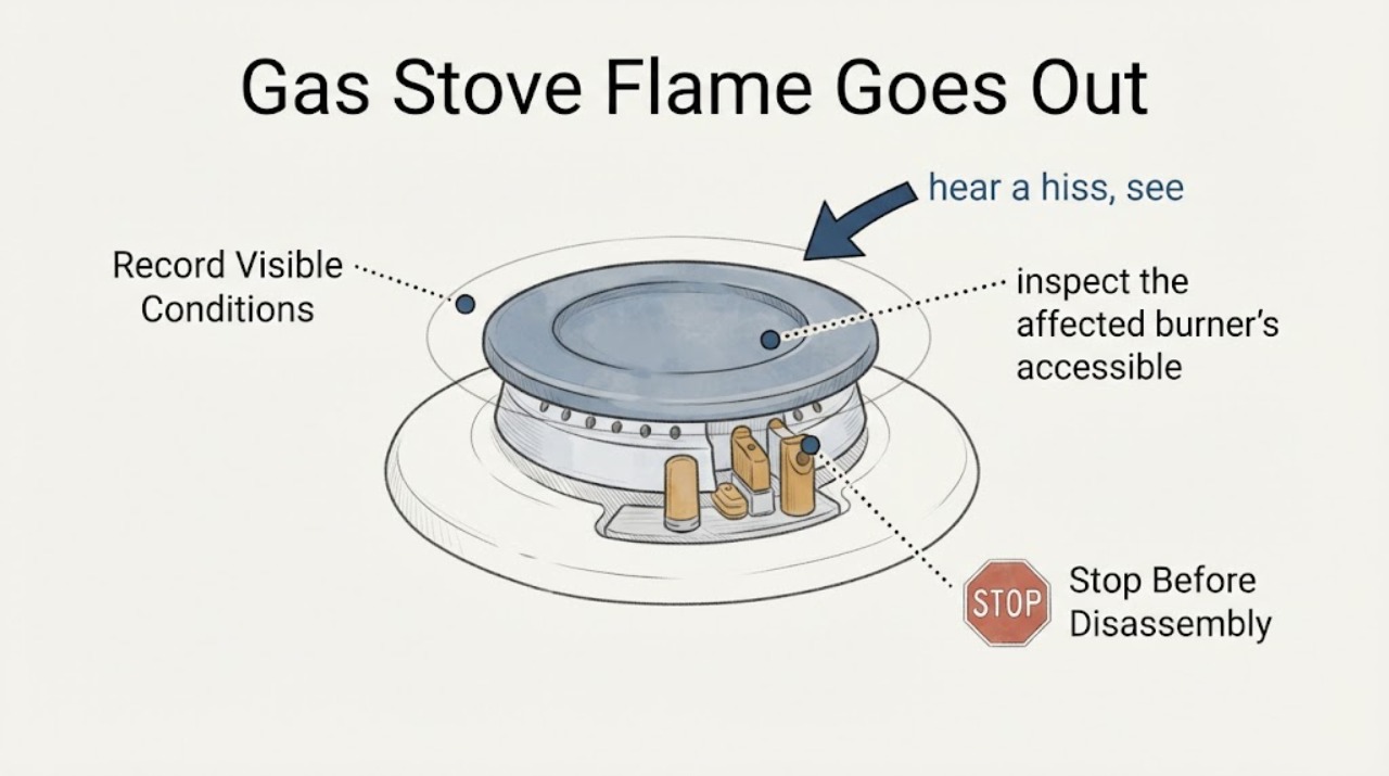 Gas Stove Flame Goes Out