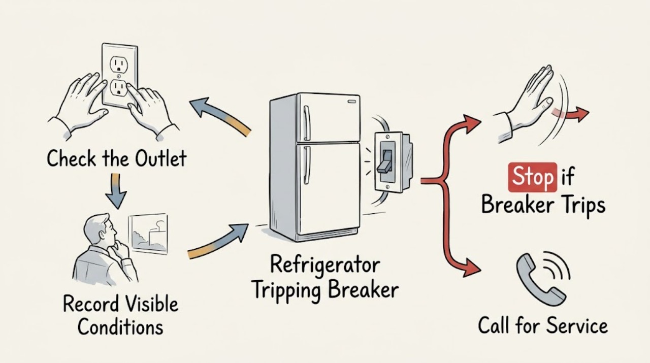 Refrigerator Tripping Breaker