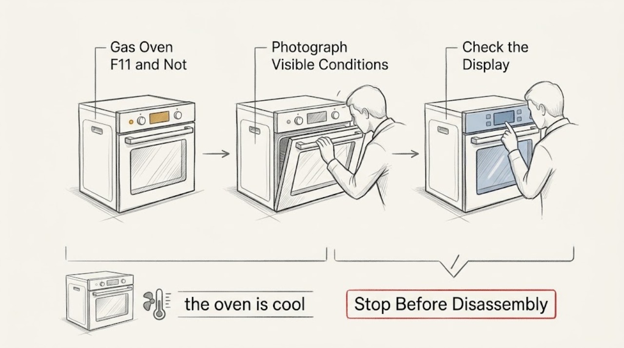 Gas Oven F11 and Not
