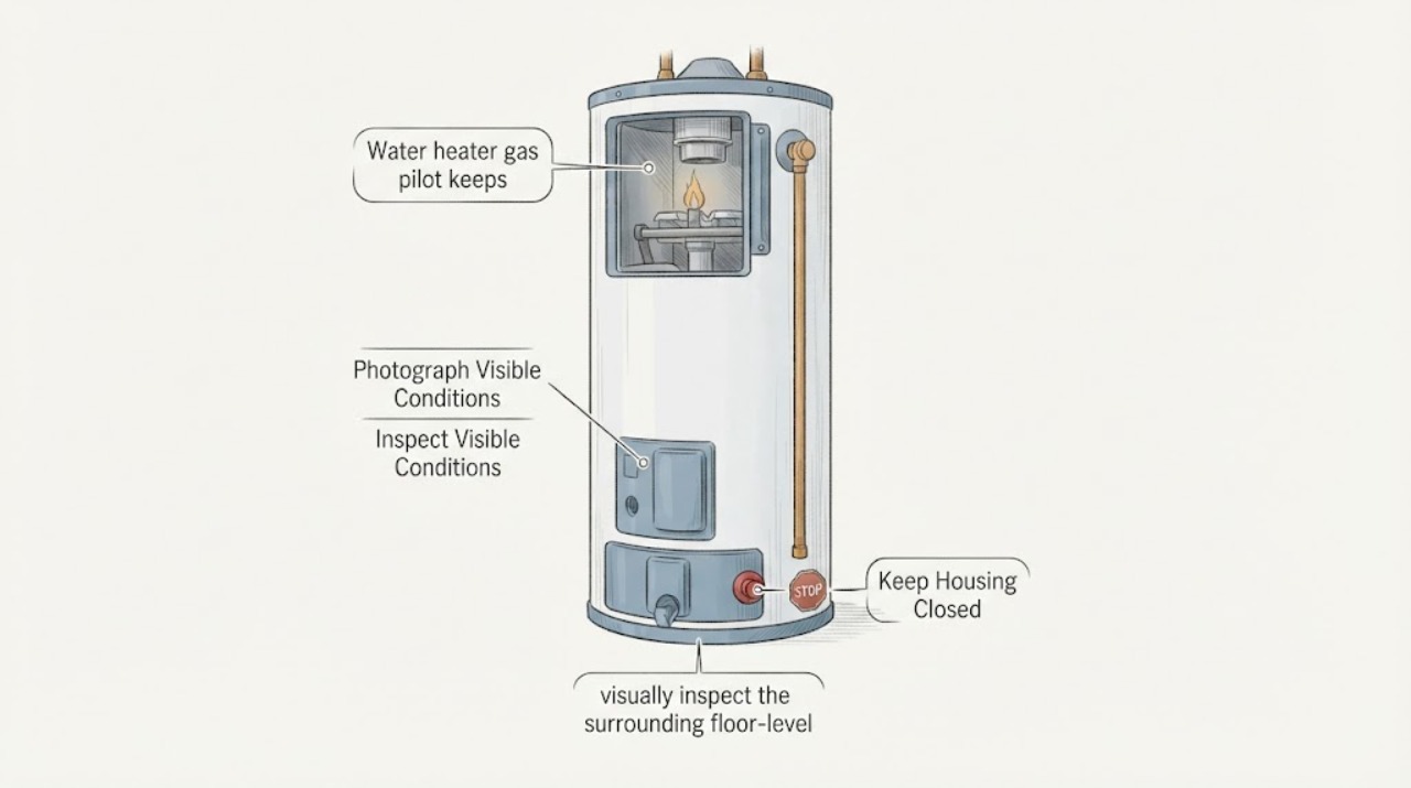 Water heater gas pilot keeps