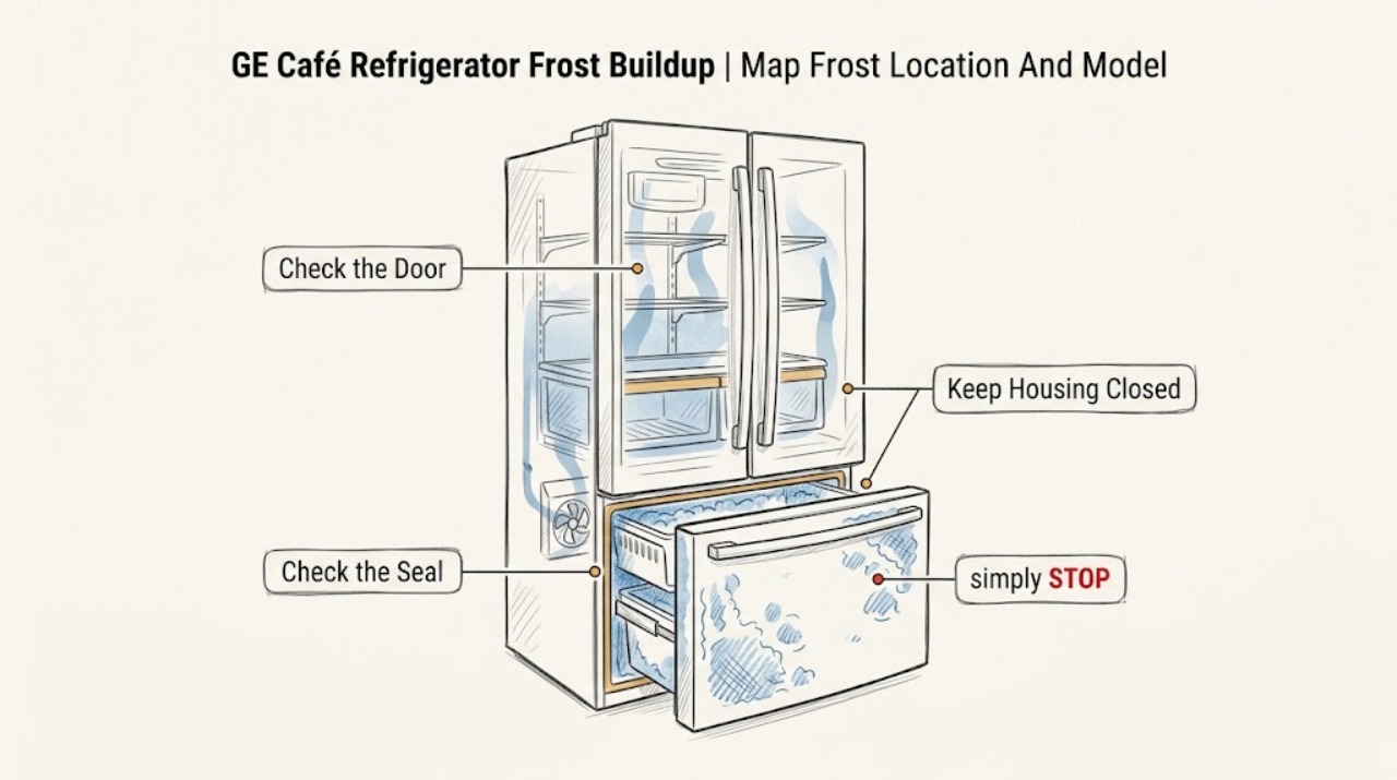 GE Café Refrigerator Frost Buildup