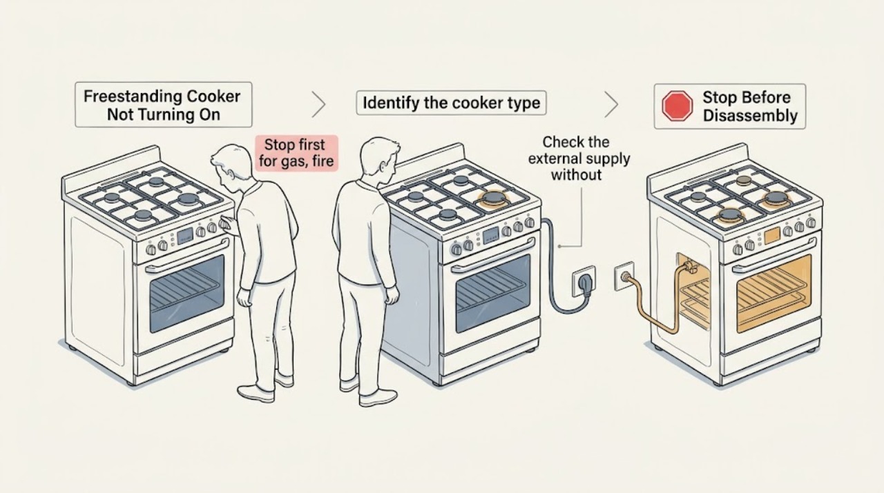 Freestanding Cooker Not Turning On
