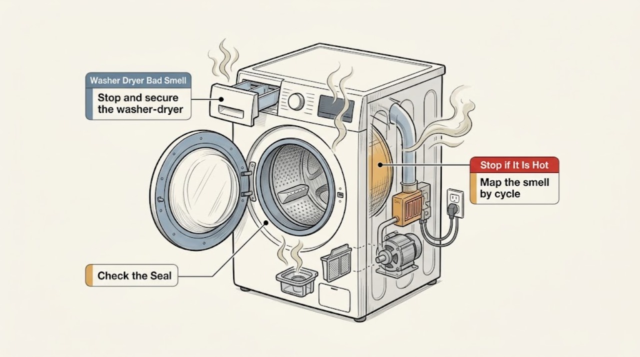 Washer Dryer Bad Smell