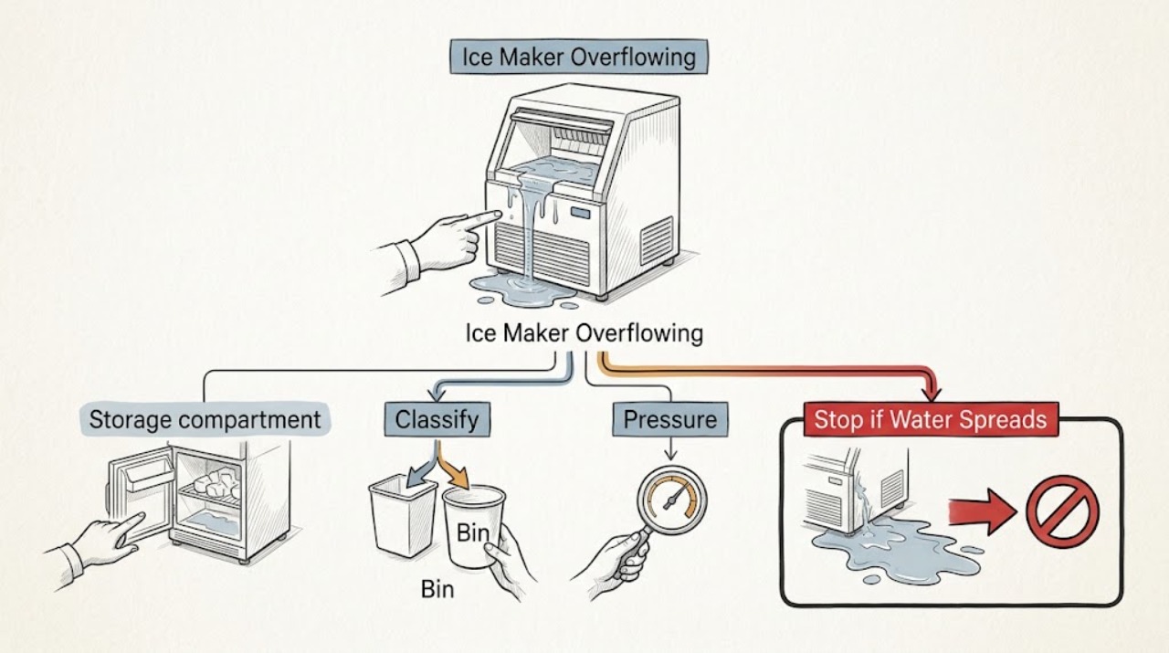 Ice Maker Overflowing