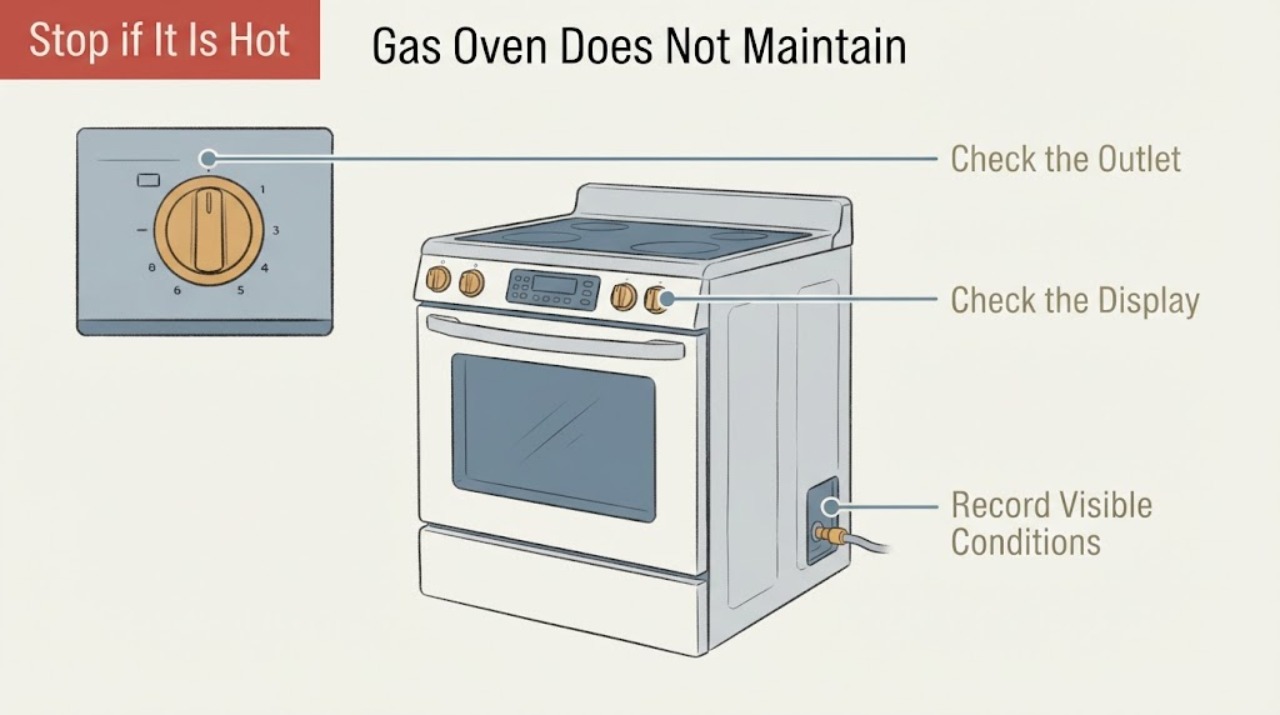 Gas Oven Does Not Maintain