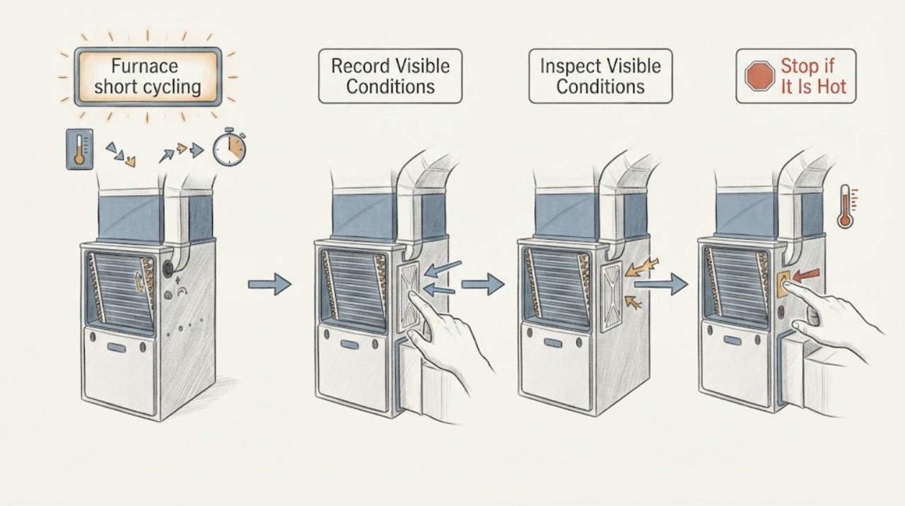Furnace short cycling