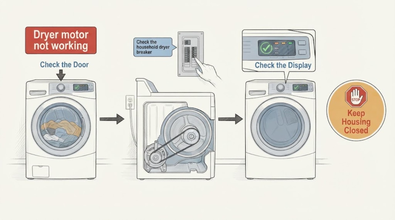 Dryer motor not working |