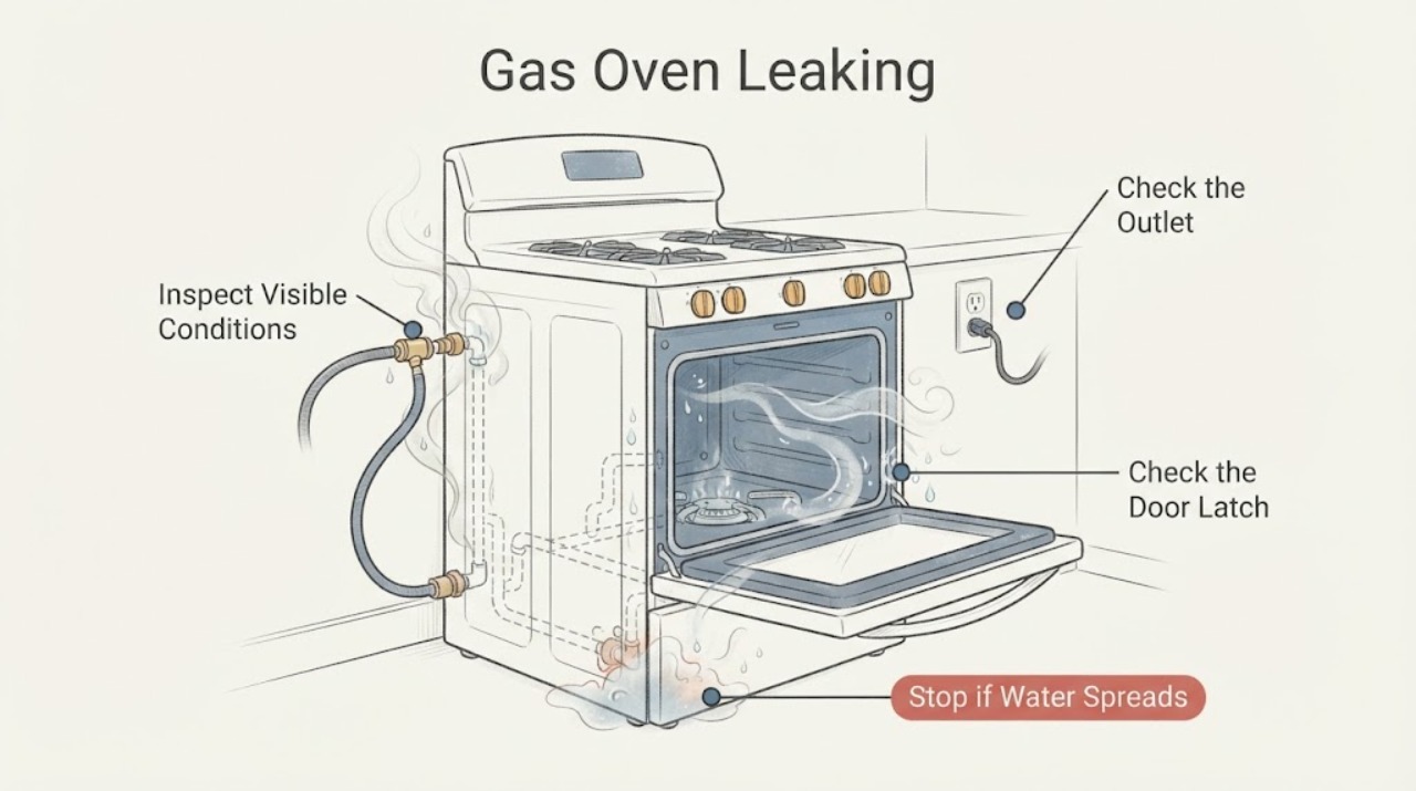 Gas Oven Leaking