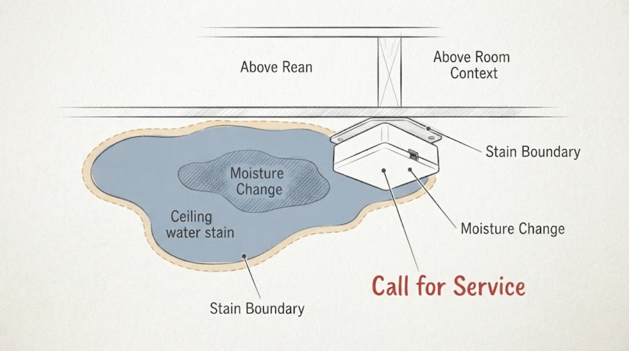 Ceiling water stain