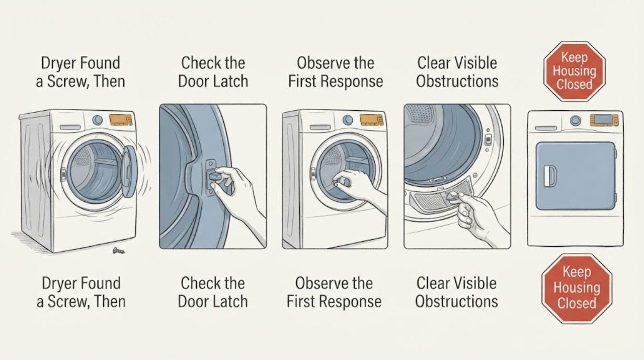 Dryer Found a Screw, Then