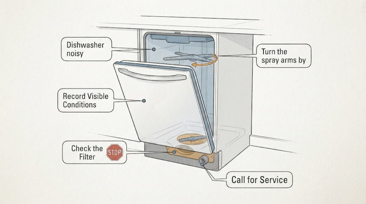 Dishwasher noisy