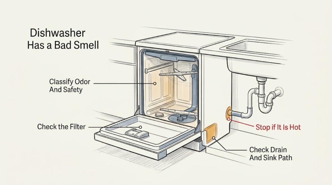 Dishwasher Has a Bad Smell