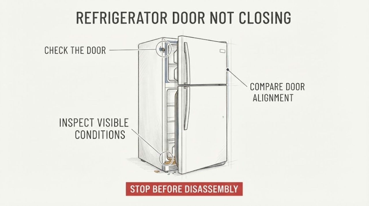 Refrigerator Door Not Closing