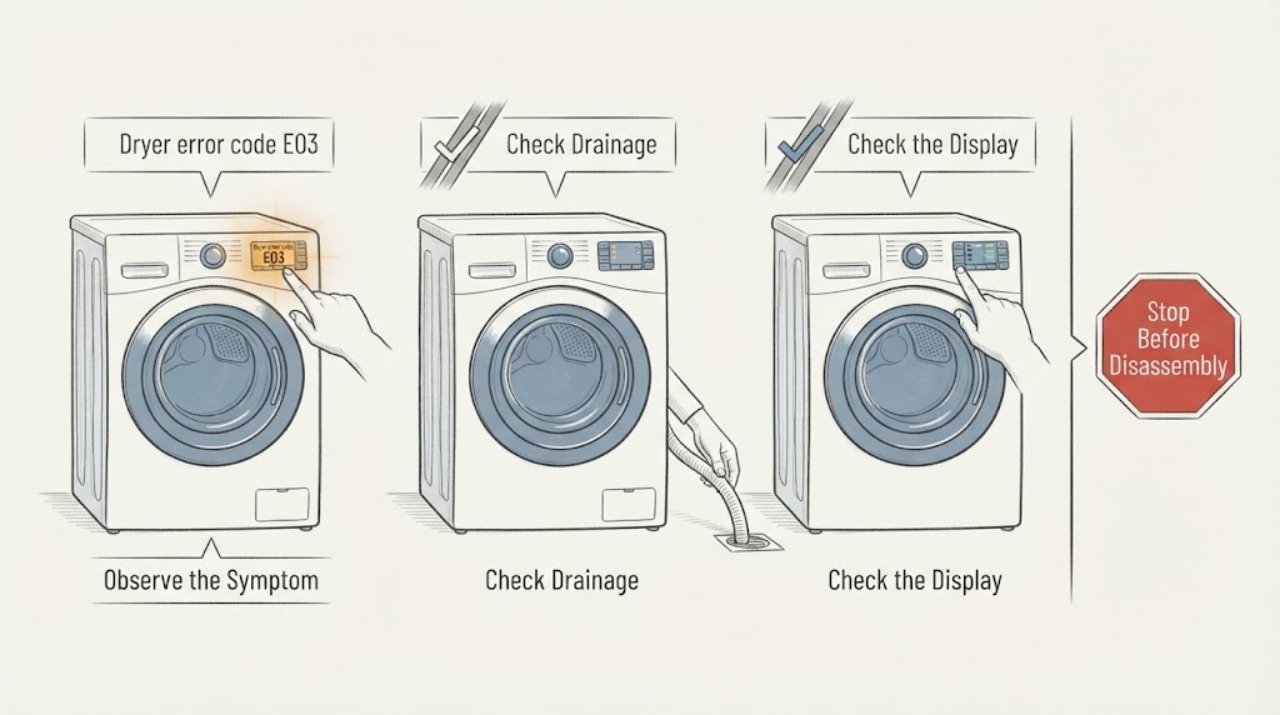 Dryer error code E03