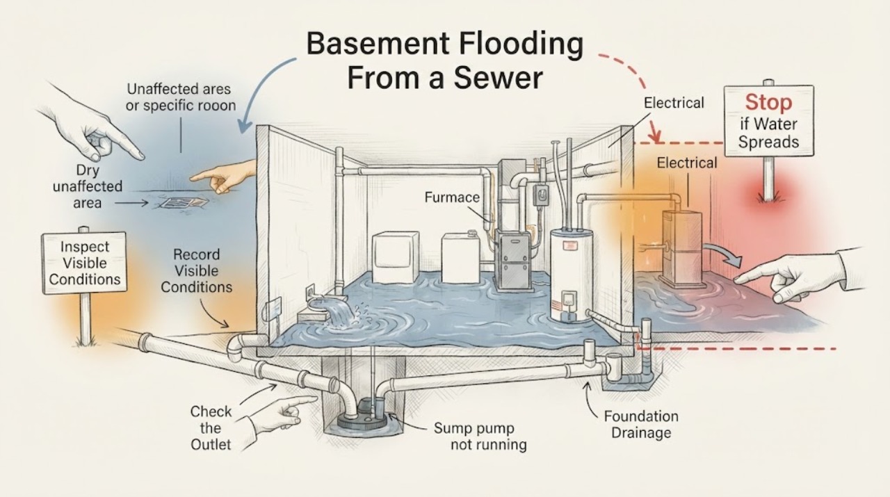 Basement Flooding From a Sewer