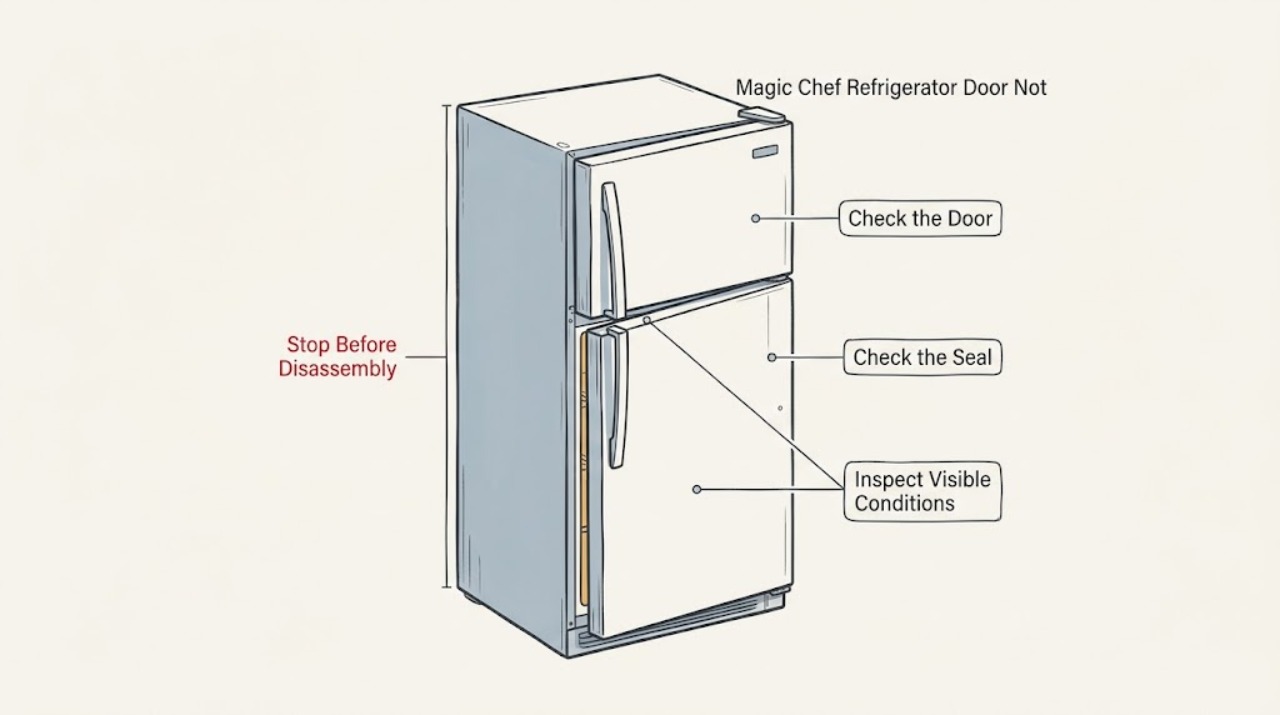 Magic Chef Refrigerator Door Not