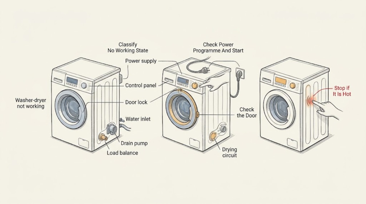 Washer-dryer not working