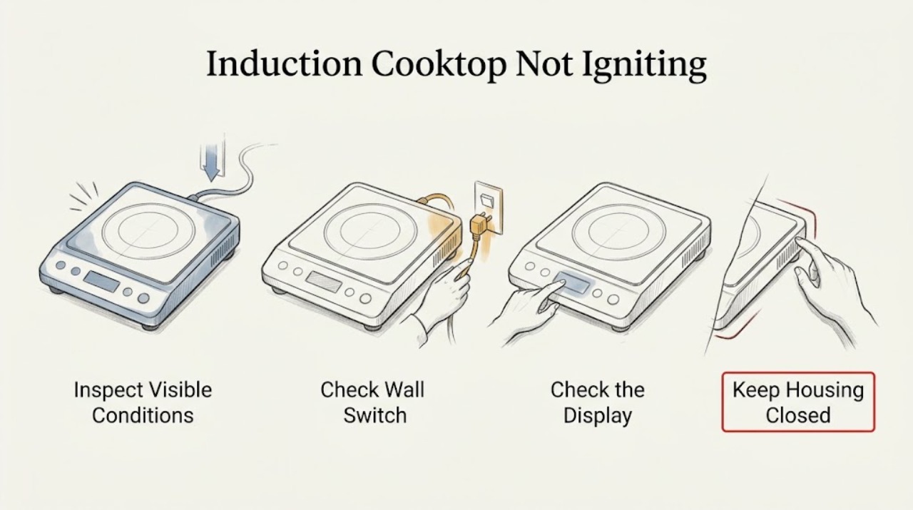 Induction Cooktop Not Igniting