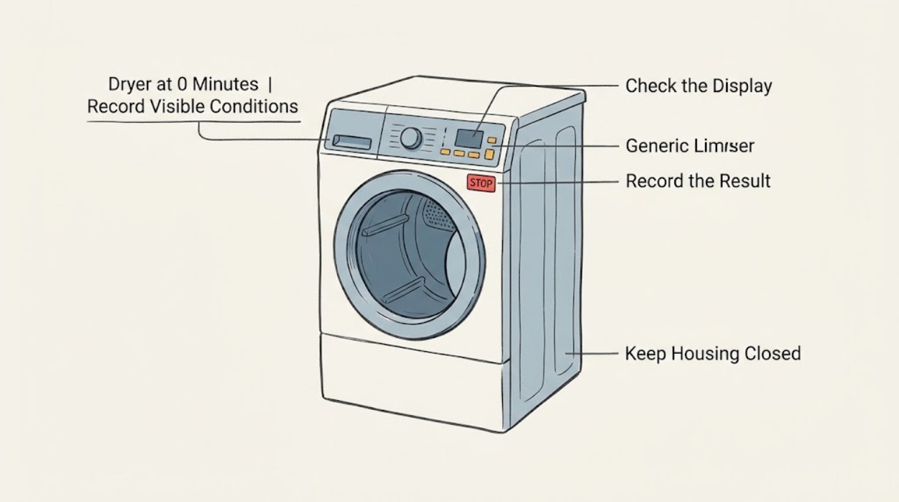 Dryer at 0 Minutes