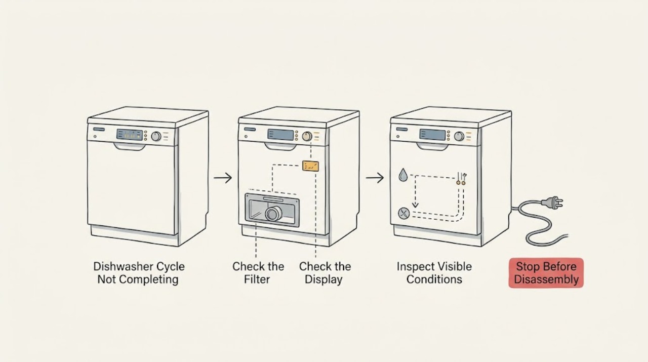 Dishwasher Cycle Not Completing